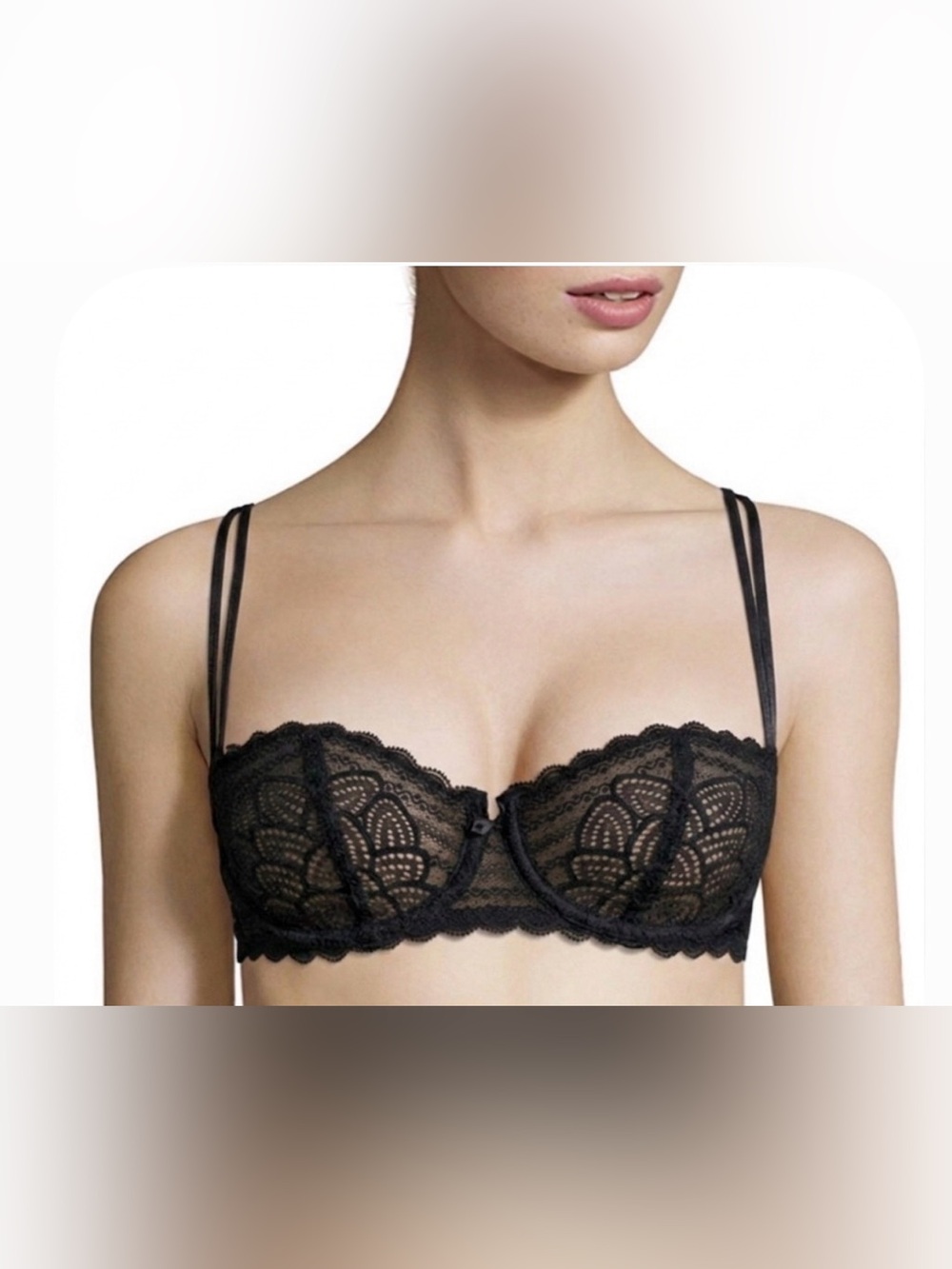 Chantelle “Merci” Unlined Demi Bra: 32D/34C